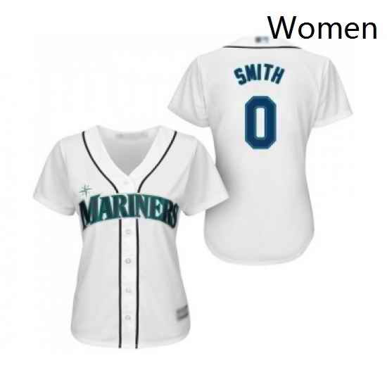 Womens Seattle Mariners 0 Mallex Smith Replica White Home Cool Base Baseball Jersey